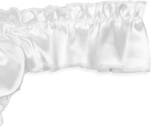 Vista 4 de Satini Tanga con volantes de satén para hombre