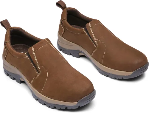 Vista 2 de Jousen Men's Jungle Moc Casual Loafers Leather Slip-on Walking Shoes