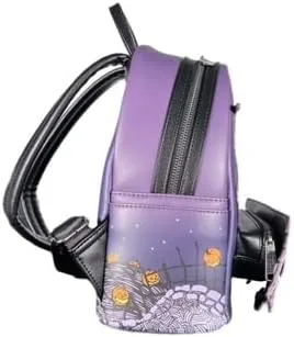 Vista 3 de Loungefly Disney Nightmare Before Christmas Lock Shock & Barrel Mini mochila, Negro -, Bolso de moda