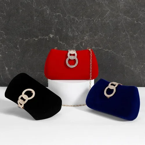 Vista 7 de Bolsos de mano para mujer, bolso de noche de moda, bolso de mano dorado, pequeño bolso cruzado con cadena desmontable para fiestaboda