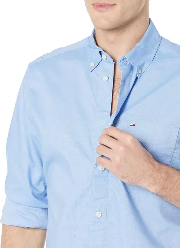 Vista 3 de Tommy Hilfiger Men's Adaptive Magnetic Long Sleeve Button Down Shirt in Classic Fit