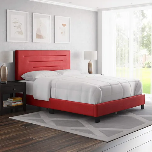 Vista 17 de Boyd Sleep Cama tapizada de lino negro con cabecera ajustable, tamaño individual, con base o somier calificado para su uso