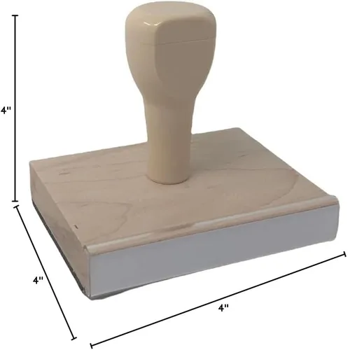 Vista 6 de Progress Happens Outside Your Comfort Zone - Sello de madera de 2 x 3 pulgadas