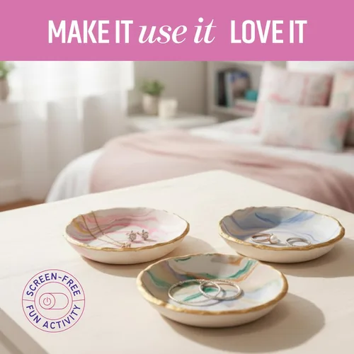 Vista 7 de Dan&Darci Craft 'n Clay - Kit de Fabricación de Joyería y Arcilla para Niños de 8 a 14 Años - Mejores Kits de Artes y Manualidades DIY - Regalos