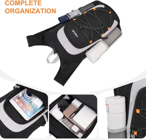 Vista 3 de MOSISO Pequeña mochila de senderismo mochilas de viaje camping senderismo