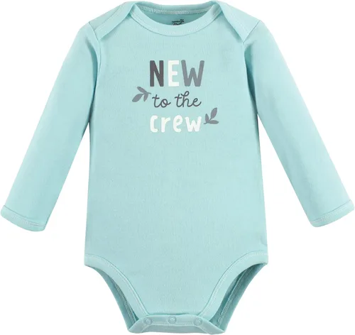Vista 5 de Touched by Nature baby-girls Organic Cotton Long-sleeve Bodysuits
