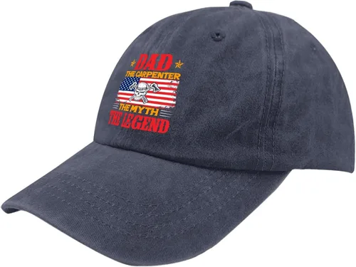 Vista 2 de TKPA MOL Dad Hats Dad Carpenter Myth Legend Trucker Hat for Men Retro Washed Denim Adjustable
