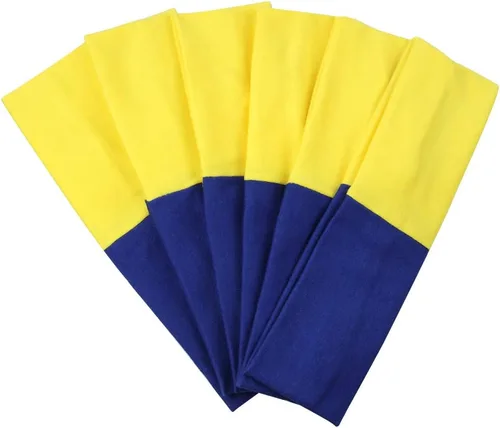 Vista 23 de Diademas para el pelo, bandas de ejercicio de algodón, suaves y elásticas, color sólido