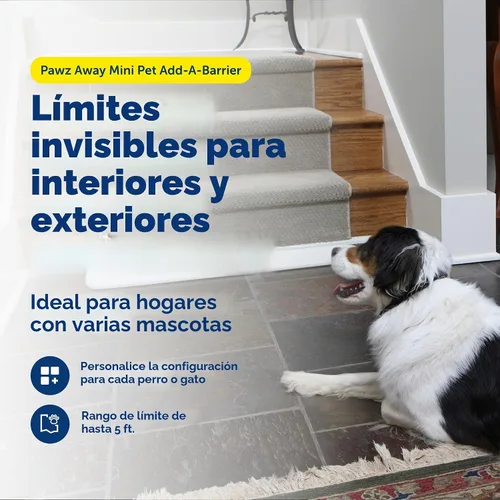 Vista 2 de Barreras para mascotas con rango ajustable Pawz Away de PetSafe, para gatos y perros, estimulación estática