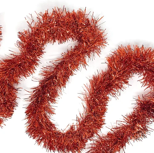 Vista 12 de Allgala Guirnalda de oropel negro, guirnalda de oropel metálica de 50 pies para árbol de Navidad, decoración para árbol festivo, barandilla