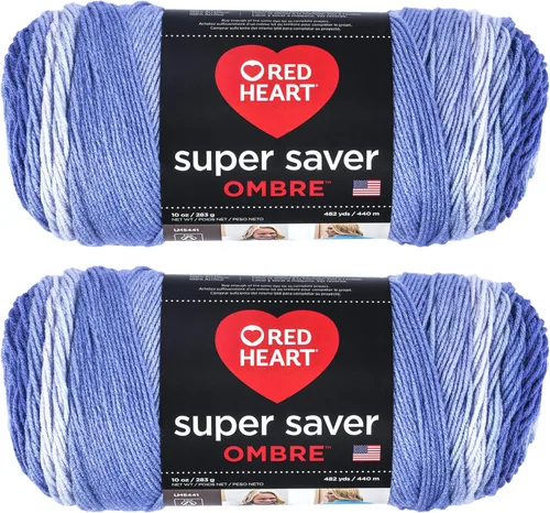 Vista 40 de Red Heart Super Saver Jumbo Ovillo de lana, Amatista