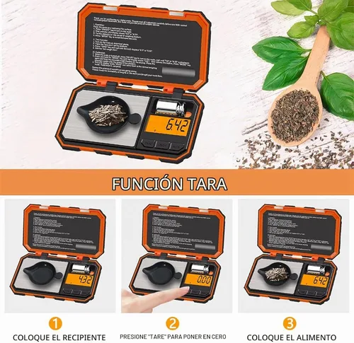 Vista 6 de UNIWEIGH Escala digital de gramos, mini básculas de bolsillo de alta