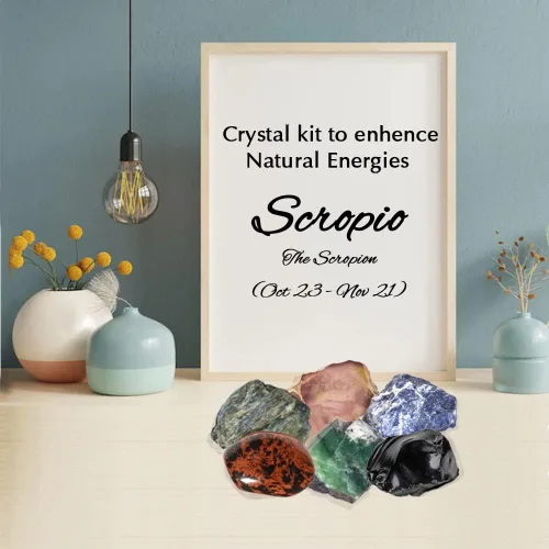 Vista 6 de Crystal Hideaway - Cristal del zodiaco y piedras curativas naturales, signos del zodiaco, piedras de nacimiento de cristales de astrología (escorpio)