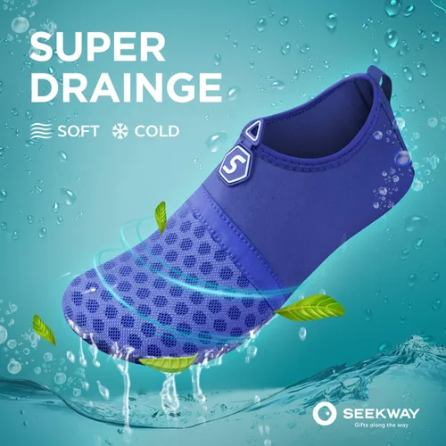 Vista 5 de SEEKWAY SK001 - Zapatos acuáticos de secado rápido para playa, piscina, natación, río, yoga, lago, surf, mujeres y hombres