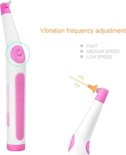 Vista 8 de Solo botón Endo Ultra Activador Irrigador con 3 Tamaño 60 Puntas (Rosa)