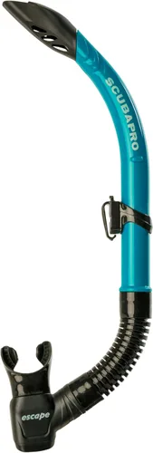 Vista 10 de SCUBAPRO Escape semi-seco Snorkel, con válvula de purga y diseño de tapa de barril de protección contra salpicaduras Blanco