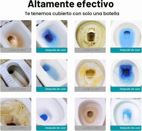 Vista 2 de Botella limpiadora de inodoros para limpiador de tanques azul lindo dinosaurio de larga duración automático limpiador de inodoro desodorante