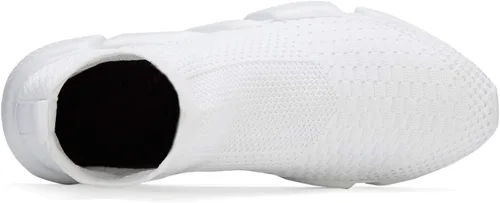 Vista 4 de CHUI Tenis de moda para niños, zapatos de calcetín para niñas, zapatos altos sin cordones para niños