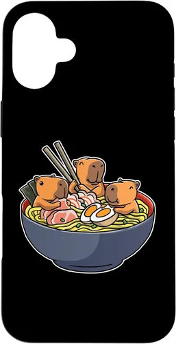 Vista 23 de Capybara Eating Ramen Funda para iPhone 17