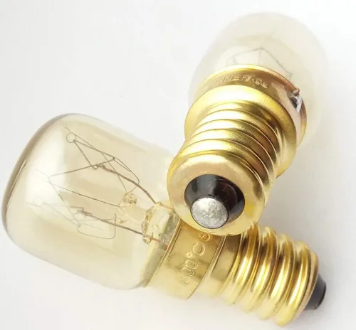 Vista 4 de Bombilla E14 de 15 W T22 para horno microondas, 300 de alta temperatura, blanco cálido, incandescente, ángulo de haz 360, 120 V, paquete de 3