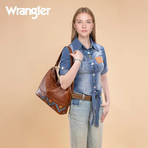 Vista 140 de Wrangler Hobo - Bolsas para mujer de cuero vegano con asa superior, bolsos de hombro y bolsos