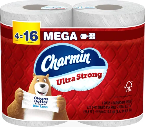 Vista 41 de Charmin Ultra Strong - Papel higiénico, Mega rollo, 18 rollos de 286 hojas por rollo