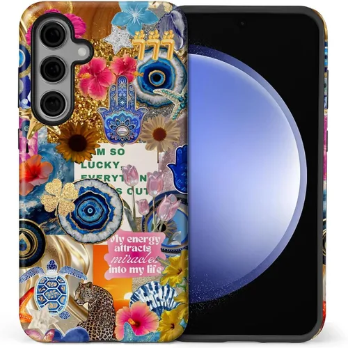 Vista 52 de Funda para Samsung Galaxy S23, Funda Híbrida Resistente 2 en 1 de Cuerpo Completo Resistente a Golpes con Protección Brillante para Samsung Galaxy