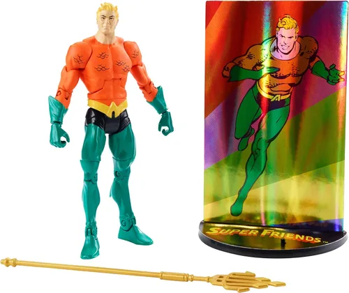 Vista 2 de DC Super Friends Figura de Aquaman de Super Friend Multiverse Super Friends