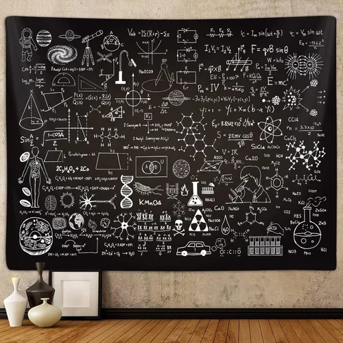 Vista 9 de Tapiz del Sistema Solar para Dormitorio de Niños Varones, Espacio Exterior Galaxia Póster Educativo de Fiesta Tapices Decoraciones Arte de Pared