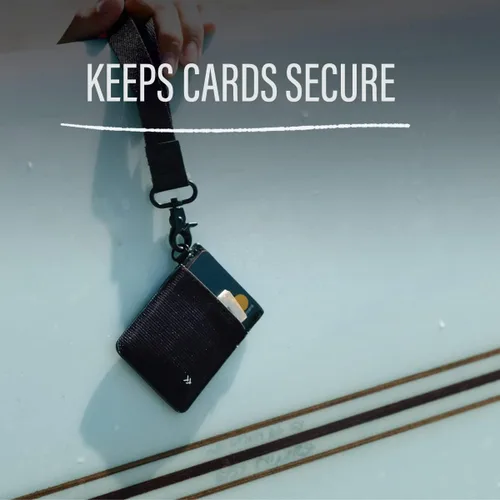 Vista 5 de Thread Wallets - Cartera delgada de diseño minimalista con tarjetero vertical.