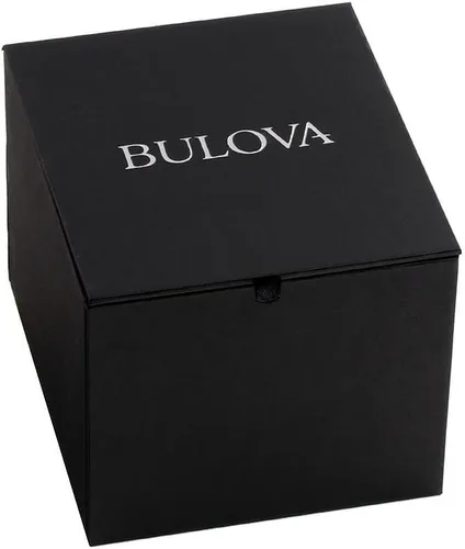 Vista 5 de Bulova Reloj analógico para hombre con correa de cuero 96A266, plateado, correa, Plateado, Correa