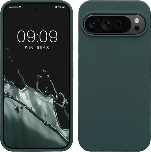 Vista 175 de kwmobile Funda Compatible con Google Pixel 6 Pro - Funda de Teléfono de Silicona TPU con Acabado Suave - Azul Caribe
