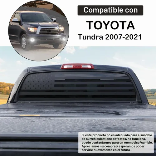 Vista 2 de Aunginsy Adhesivo para panel de vidrio para ventana trasera, compatible con Toyota Tundra 2007-2021, panel de ventana de puerta trasera