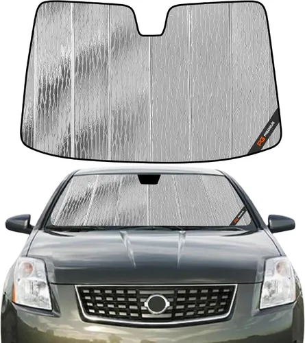 Vista 15 de Parasol para parabrisas para Nissan Sentra 2020-2025 - Parasol para ventana delantera, protección Gris