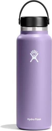 Vista 35 de Hydro Flask Botella de agua – Acero inoxidable aislado – Tapa flexible de boca ancha, antiderrames, a prueba de fugas y recargable en agave de 20