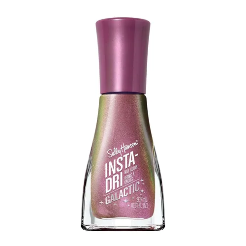 Vista 26 de Sally Hansen Insta-Dri Holo-Glow Esmalte de uñas de secado rápido, duración prolongada, brillo sin vetas Semi-opaco, con destellos 102 Lila