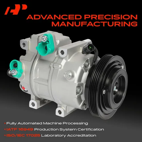 Vista 3 de A-Premium Compresor de A/C con embrague compatible con Hyundai Elantra 2.0L 2007-2012, viene con compresor VS16, no VS16N / VS16M