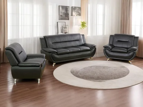 Vista 31 de Sofás de cuero, juego de sofás de sala, sofá para dormitorio, apartamento, juegos de muebles de sala de estar de cuero