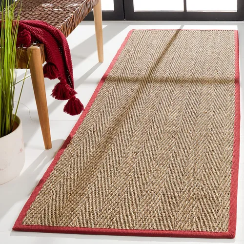 Vista 35 de Safavieh Colección de fibra natural NF115P - Alfombra (fibra natural), color gris, Fibras naturales