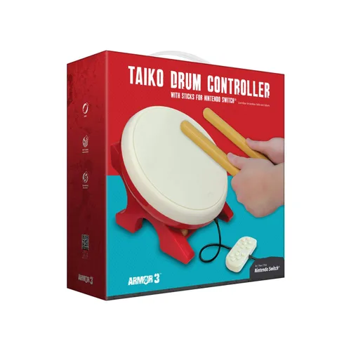 Vista 2 de Armor3 Taiko Drum Controller with Sticks for Nintendo Switch - Nintendo Switch