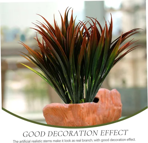 Vista 6 de Decoraciones de boda 6pcs Chlorophytum Arreglos florales de plástico Decoración de boda