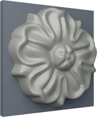Vista 5 de Ekena Millwork ROS02X02NA Roseta redonda Nadia, 2 1/2"OD x 1/2"P, imprimado