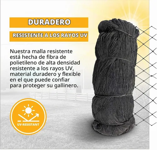 Vista 6 de Red anudada de Stromberg de 1 pulgada, red para pájaros de caza, 25'x25