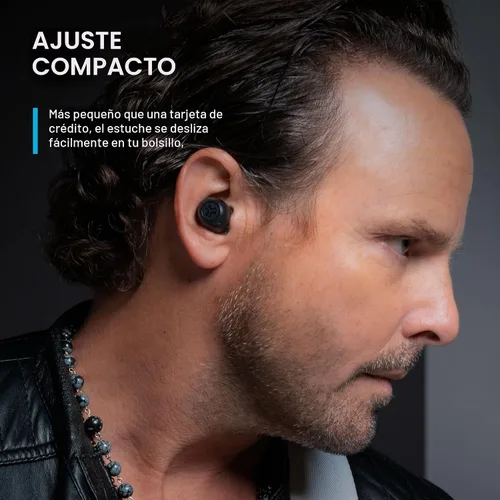 Vista 6 de JLab Go Pop ANC Auriculares inalámbricos verdaderos & Estuche de carga, Negro, Cancelación activa de ruido, Controladores de 10mm, Conexión dual