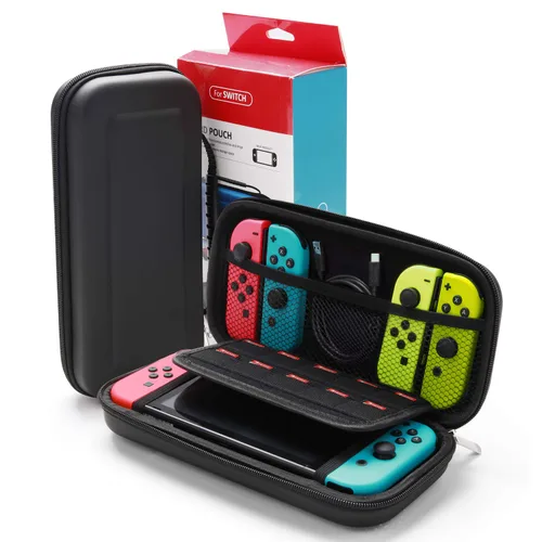 Vista 2 de Accessories Bundle for Nintendo Switch, Kit with Carrying Case,Protective Case with Screen Protector,Compact Playstand,Game Case,Joystick