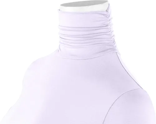 Vista 4 de Camiseta de manga larga para mujer, ligera, cuello alto, ajustada, (S-XXL)