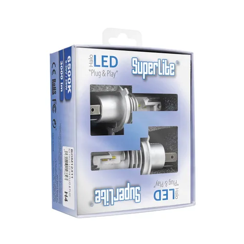 Vista 3 de Kit de conversión Halógeno LED Superlite BOM12311 H4 28 W 6500 K LED (2 Unidades)
