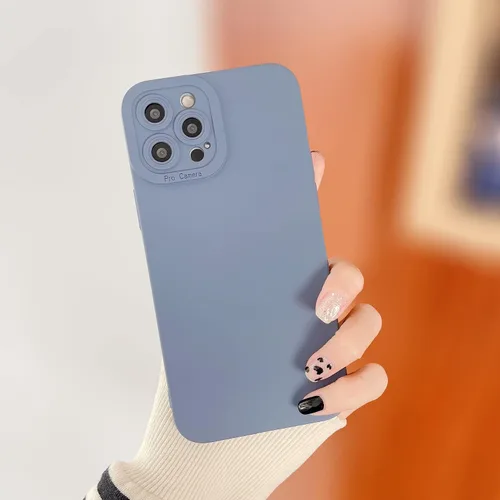 Vista 7 de DEFBSC Compatible con iPhone 12 Pro Max, funda de silicona líquida, funda protectora para cámara, protección de cuerpo completo de goma de gel
