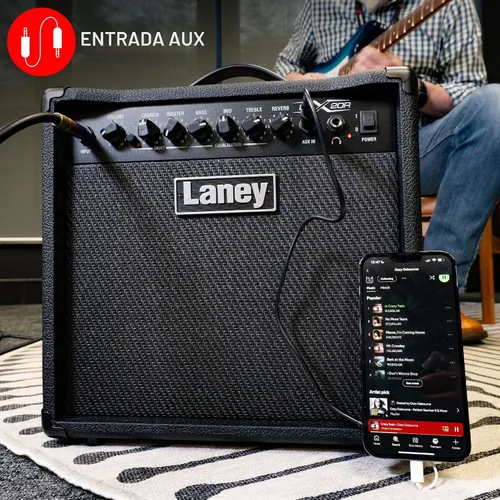 Vista 2 de Laney Combo de guitarra LX20R 20W 8 pulgadas Woofer Reverb