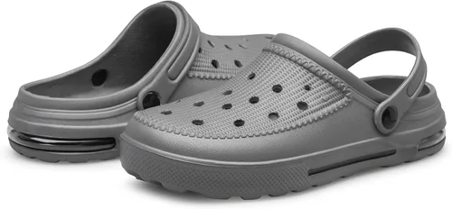 Vista 11 de SILLENORTH Zuecos unisex para jardín, zapatos de agua, zapatos de playa, sandalias con cojín de aire, ligeras, cómodas